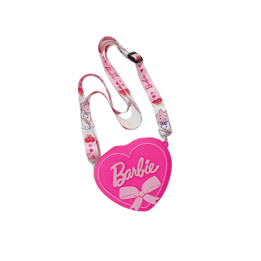 (Style A) Mini Barbie Silicone Single Shoulder Bag Cartoon Crossbodybag Gifts Purse Coin
