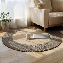 Hand Woven Round Natural Jute Braided Rug Eco Friendly Soft Carpet for Home
