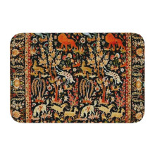 Antique Floral Persian Carpet With Animals Doormat Entrance Kitchen Bathroom Floor Door Mats Bohemian Geometric Rug Carpet Rug