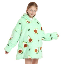 Girl Hoody Blanket Winter Fleece Sherpa Blankets Oversized 12 Hooded Kids Hoodie Blanket Height 120-160cm
