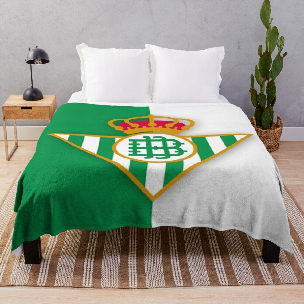 Real Betis Throw Blanket Oversized Throw Blanket Baby Blanket Retro Blankets