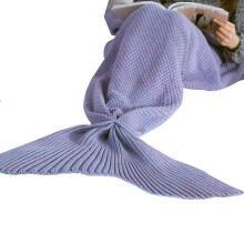 Mermaid Tail Blanket Crochet Mermaid Blanket For Adult Soft All Seasons Sleeping Knitted Blankets