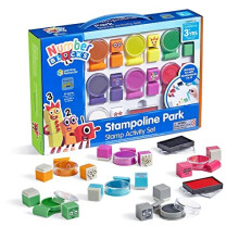 Learning Resources Numberblocks Stampoline Park Stamp Activity Set Numberblocks Colours Washable Inks Arts,mCrafts Colour Blocks Hobby Art 32 Pieces