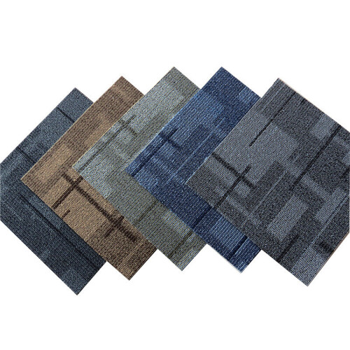 Nylon Tile Carpet Modern Brown 2