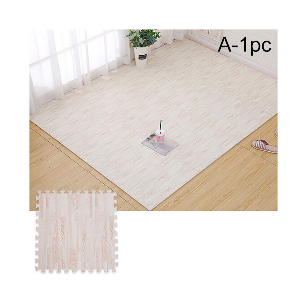 Wood Grain Puzzle Mat Baby Foam Play Splicing Bedroom Thicken Soft Modern Floor Kids Rug Living Room Crawling Carpet