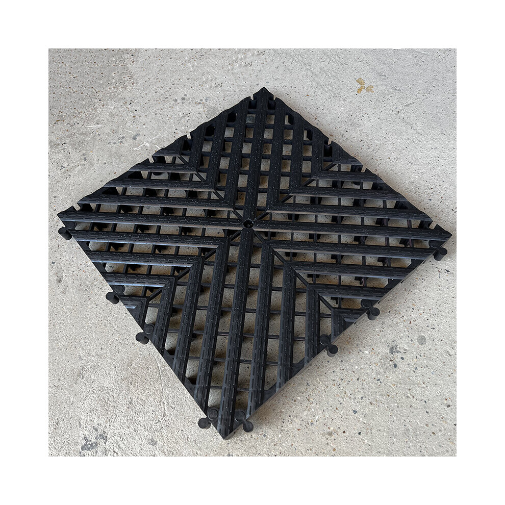 40X40x3cm Direct High-Strengh Garage Floor Tiles Plastic Flooring Garage For Garage Car Wash Drain Detailing Shop 885666590832