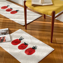 Red Small Tomato Bedroom Carpet Home Living Room Corridor Floor Mat Sofa Coffee Table Blanket Room Bedroom Bedside Blanket