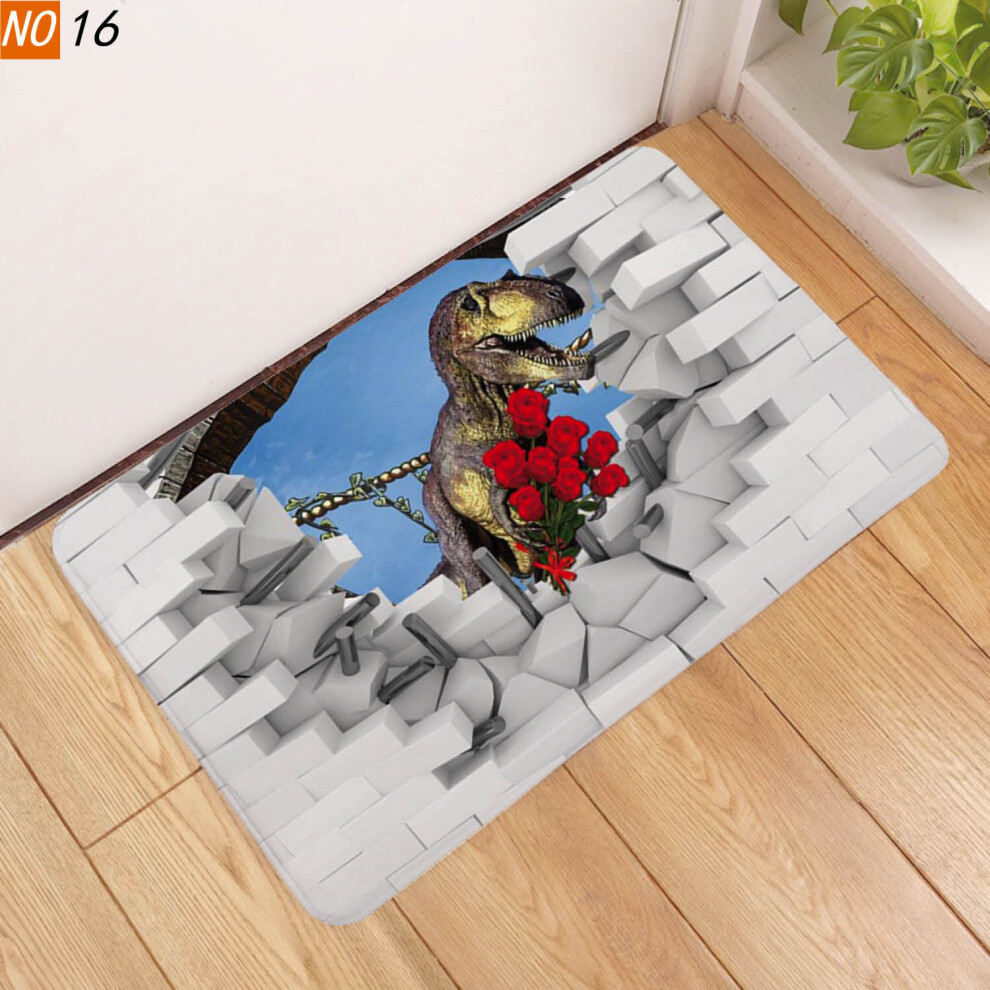 3D Dinosaur Carpet Anti-slip Floor Mat Entrance Doormat Dining Room Living Room Welcome Mat Soft Child Bedroom Rug Home Decor-image-OPC-PCFZV9Z-NEW