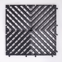 First Material Interlocking Pvc Garage Floor Tiles Anti Slip Garage Floor Tile 7Mm Thick for Auto Detailing