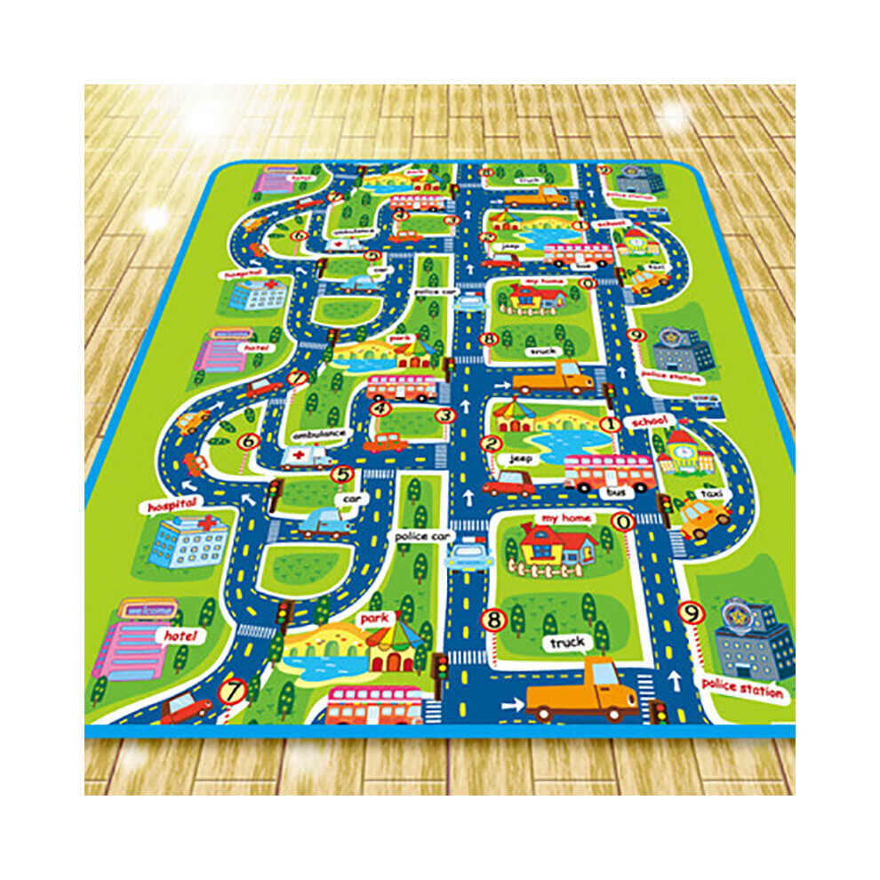 Kids Parking Lot Map Toy 130x100cm Baby Climbing Play Mat Play MatsToysChildrens MatsGame MatsPuzzlesRugsHousehold Supplies