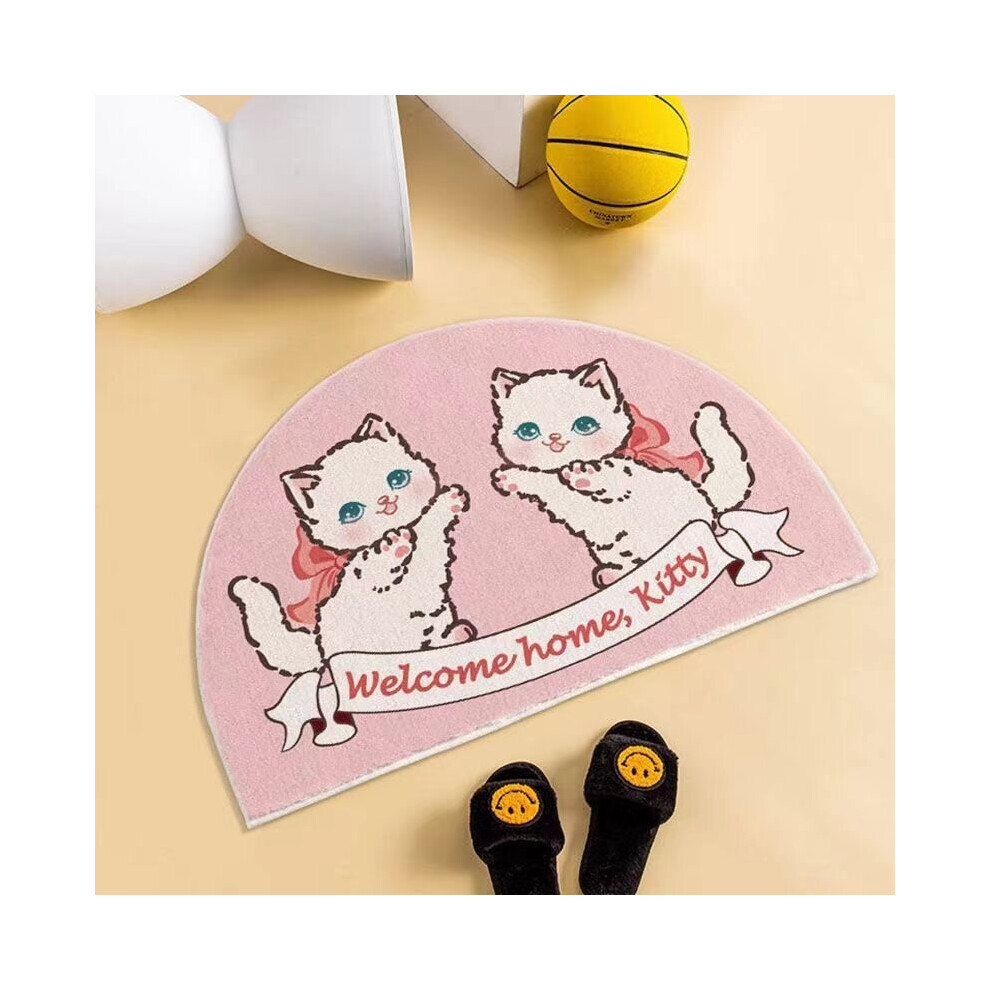 European Cartoon Bedroom Childrens Room Living Room Blanket Bedside Blanket Ins Carpet Door Mat Absorbent Cat Feeling Floor Mat