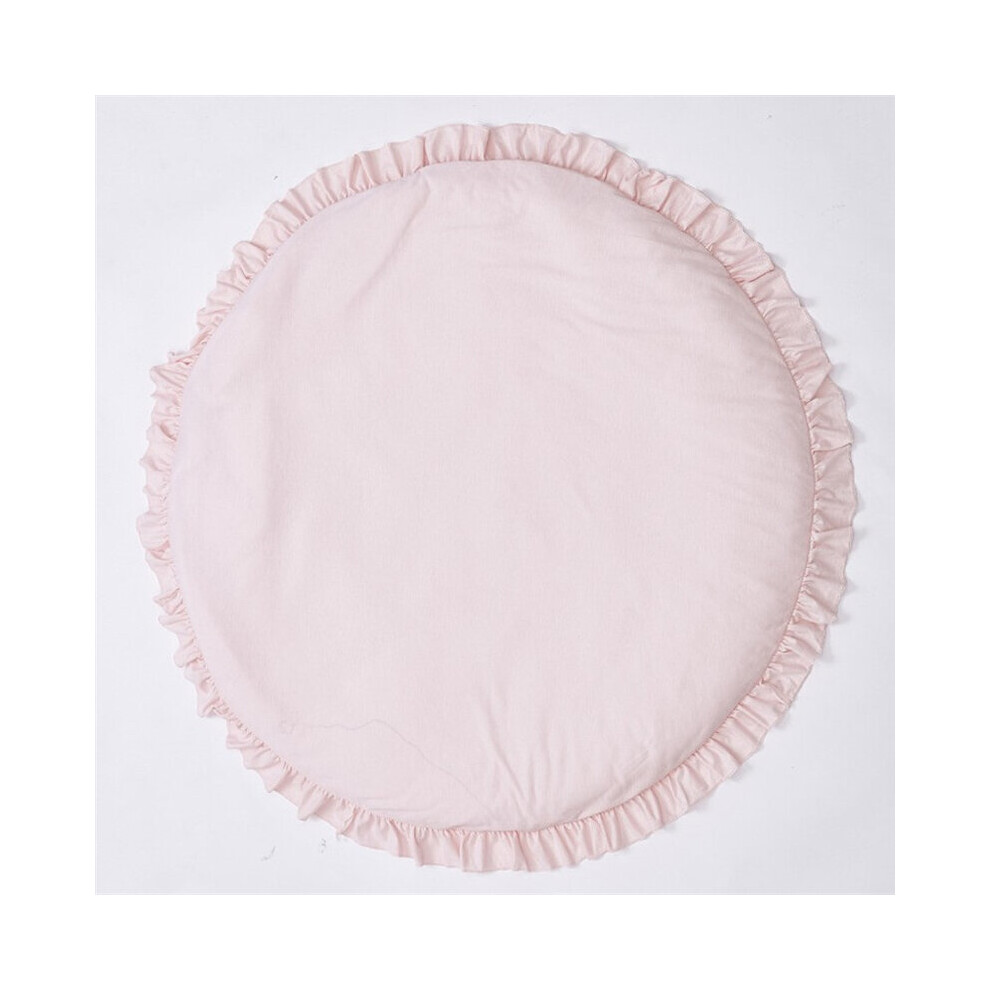 Nordic Kids Play Tent Carpet Cotton Round Baby Crawling Mats Ruffle Childrens Room Decoration Carpets Soft Bedroom Rugs