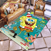Funny Piestars and SpongeBobs Anti Slip Carpets Rugs Welcome Entrance Doormats Floor Mats for Kids Adults Home Bedroom Decor
