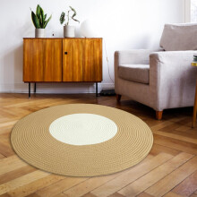 Round Area Rug Hand Woven Floor carpet for Home Kitchen Living Room Bedroom