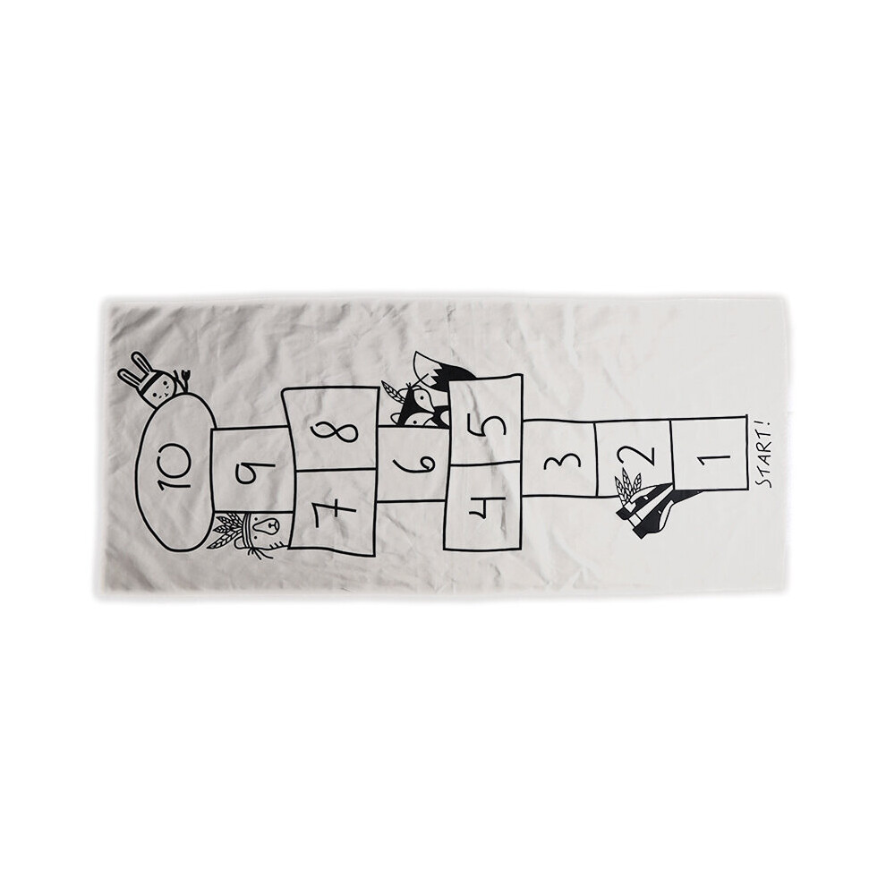 Baby Hopscotch Game Mat Kids Activity Play Gym Mats Cartoon Printing Children Infant Adventure Rug Road Carpet Crawling Blanket