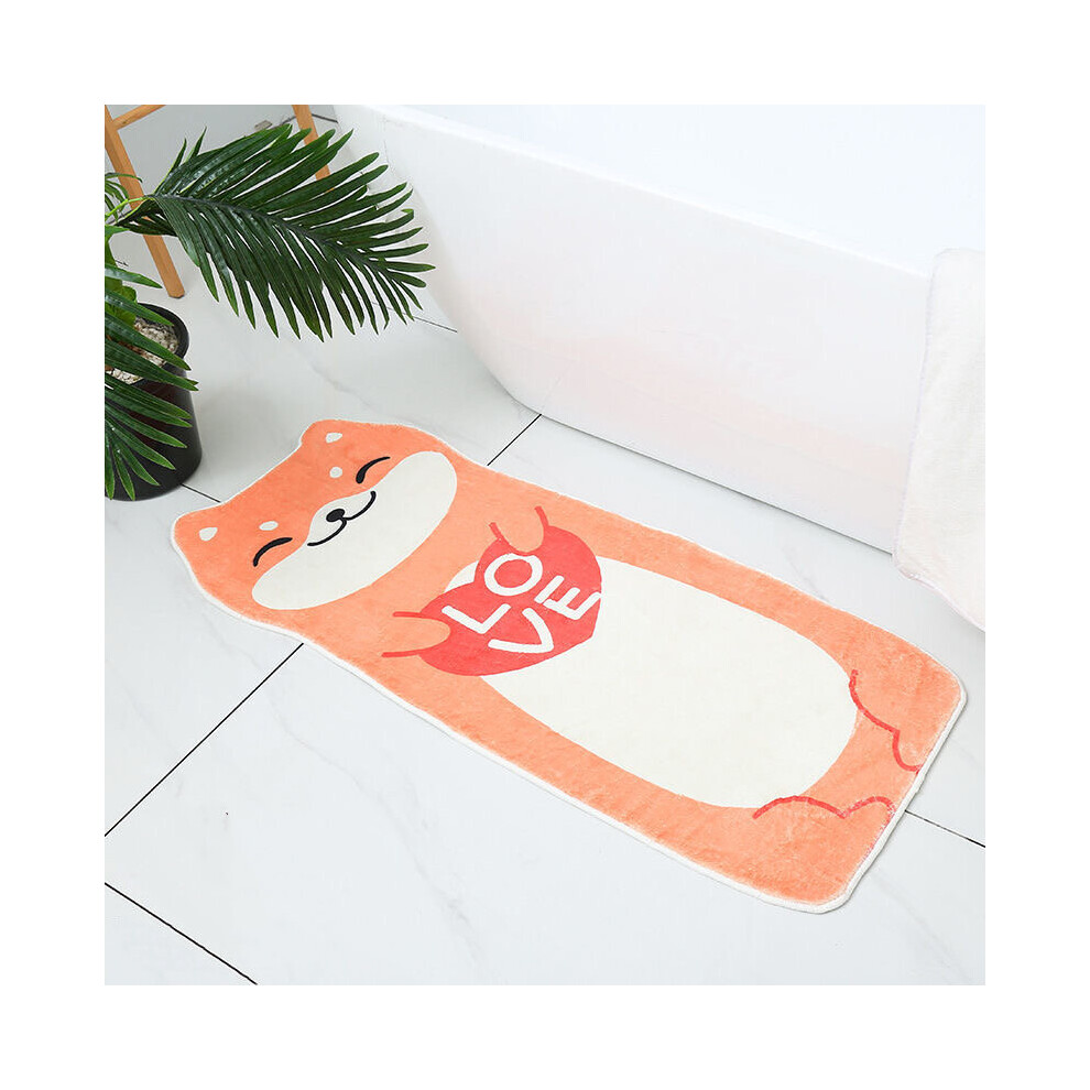 Cartoon Animals Creative Bedroom Long Rug Super-density Fluffy Bedside Carpet with Absorbent Non-slip Bathroom Doormat Area Rugs