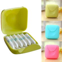 1Piece Convenient Storage Box Travel Outdoor Portable Women Tampons Casket Holder Tool Set Random