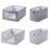 2Size Multi-function Non Woven Storage Box Foldable Household Clothing Organizer Box Space-saving Wardrobe Sundries Storage Case 2
