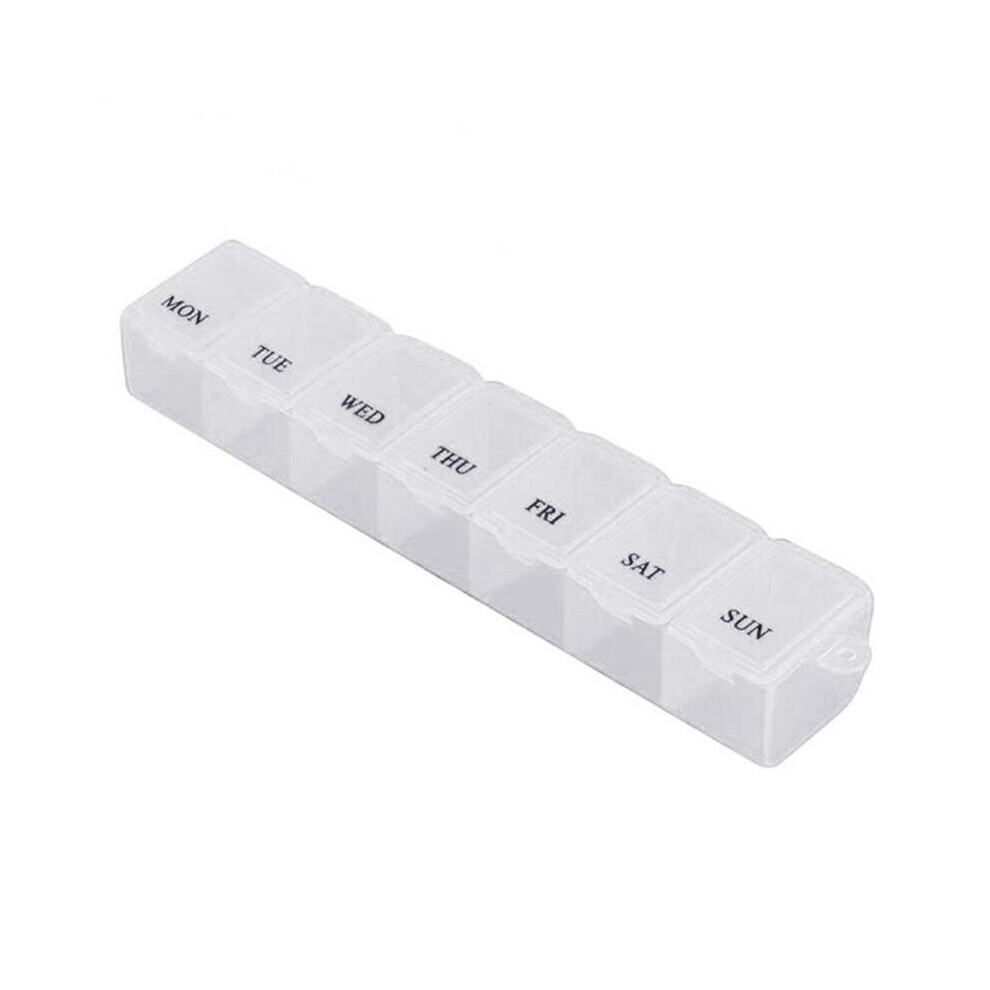 Portable 7 Days Pill Medicine Box Weekly Tablet Holder Storage Organizer Container Case Pill Box Splitters Medicine Pill Box
