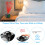 LED Projection Alarm Clock Digital LCD Display Voice Talking Weather Snooze USB 5