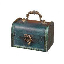 Dustproof Home Supplies Retro Treasure Chest with Lock for Photo Studio