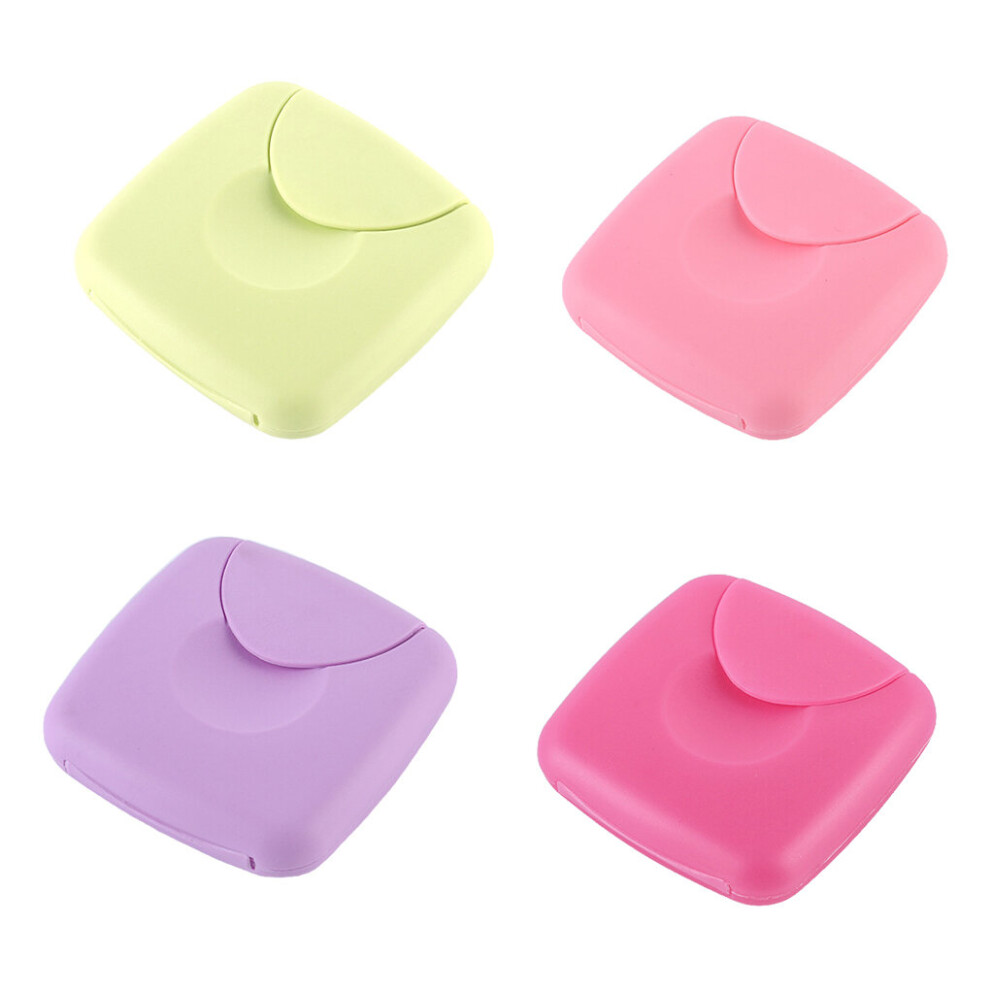Multicoloured 4 Pieces Tampons Storage Box Plastic Holding Containers Woman Tampon Holder Organizer Container Organizers Accessories