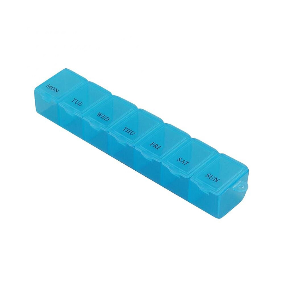 Portable 7 Pill Box Organizer Travel Pill Box Pill Storage Compartment Box Medicine Tablet Holder Pill Splitter