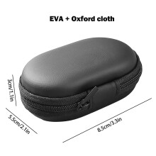 1pc Portable Pocket Finger Pulse Clip Type Oximeter Protective Case Oxygen Meter Storage Bag Hard Holder Tool