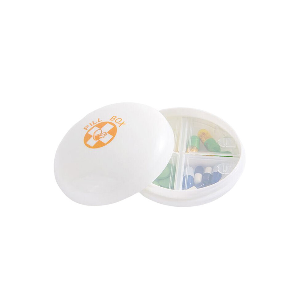 Multicoloured Organizer Box Medical Box Tablet Container Medication Dispenser Plastic Tools Tablet Round Pill Box Tarpaulin