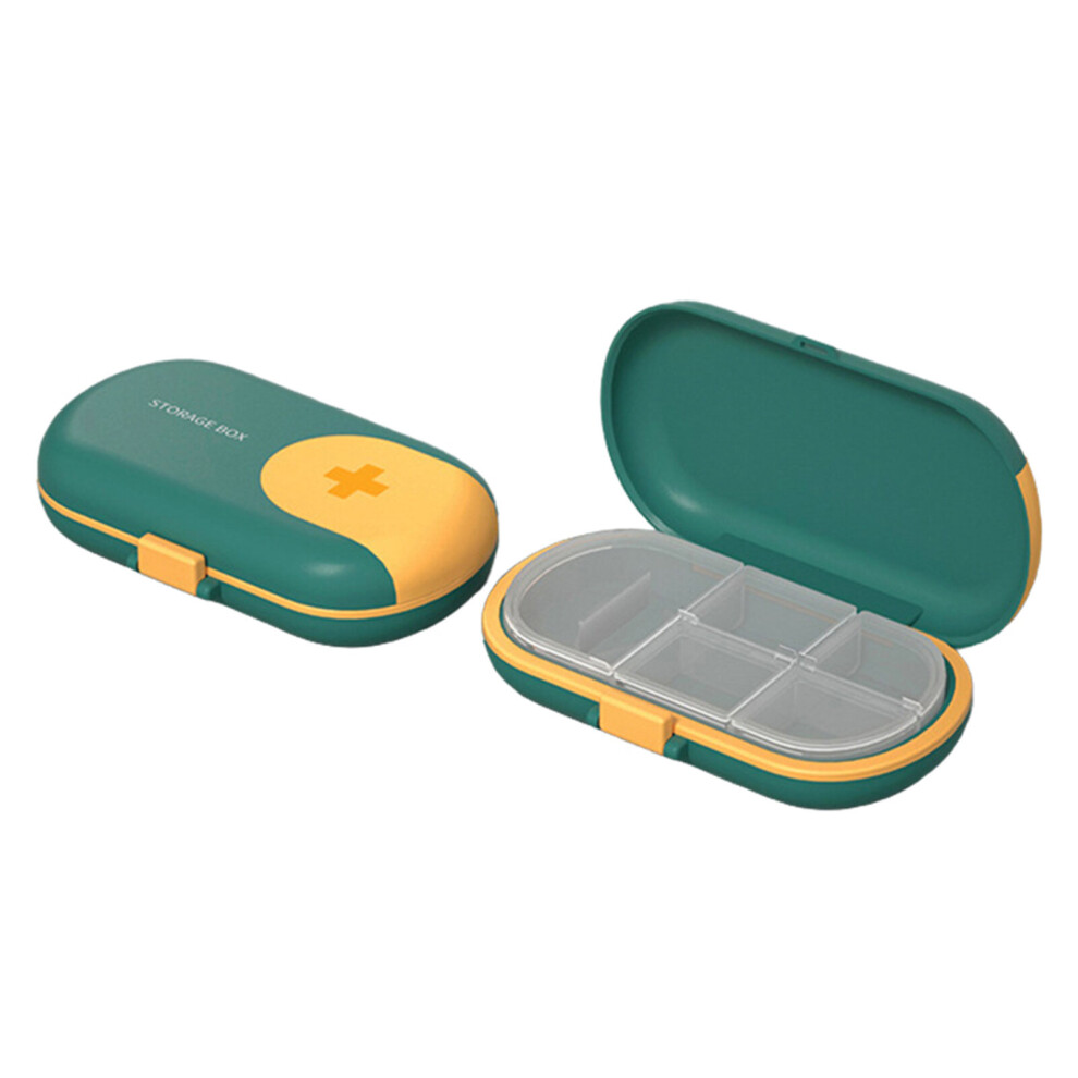 Multicoloured 4/6 Grids Travel Pill Organizer Portable Travel Pill Case Medicine Storage Box Pill Organizer Container Drugs Tablet Dispenser