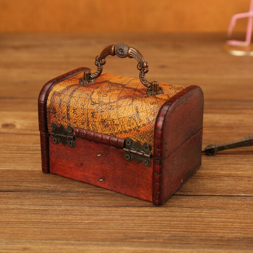 Sturdy Convenient Nautical Map Retro Wedding Candy Box Comfortable Touch Packaging Storage Box for Family 1