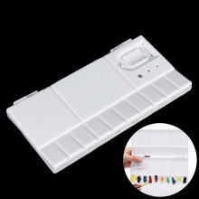 25Grid Folding Watercolor Palette Watercolor Paint Tray Box Pigment Box makeup organizer