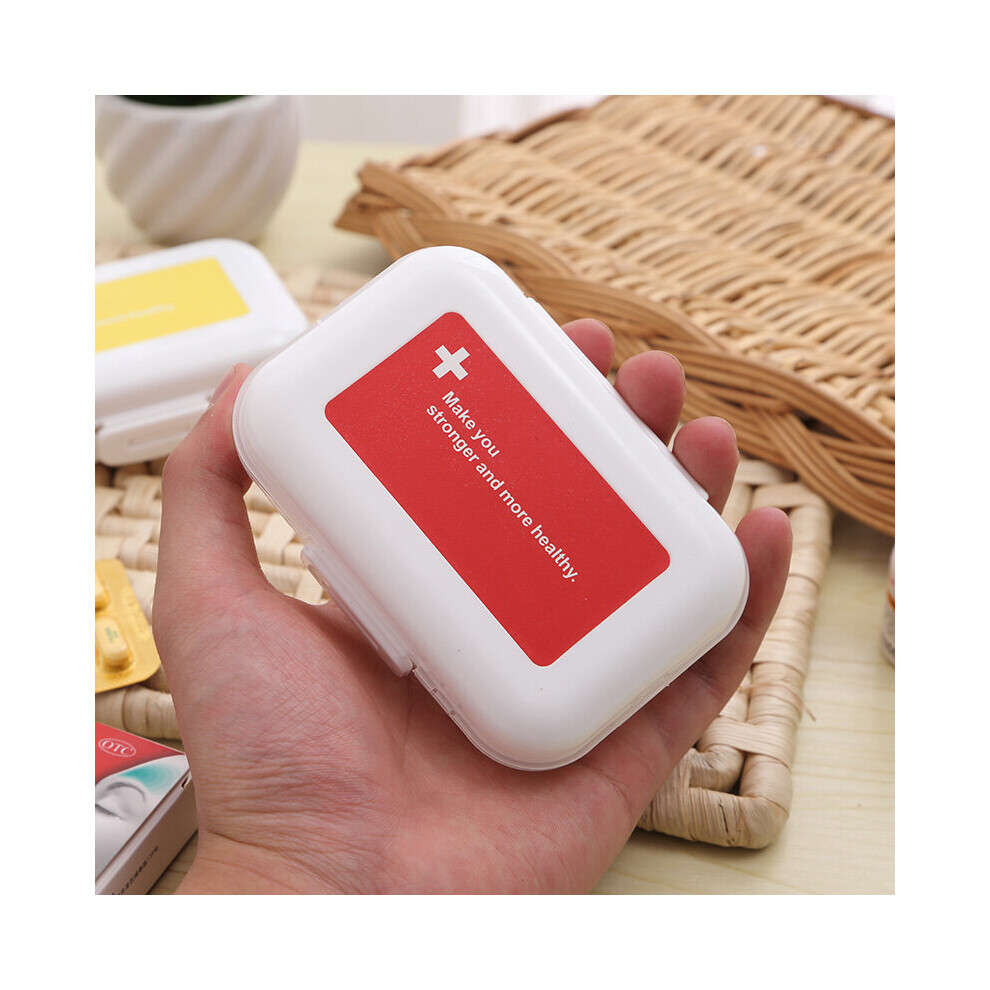 8 Cells Portable Small Medication Storage Boxes Plastic Folding Medicine Container for Drugs Pill Vitamin