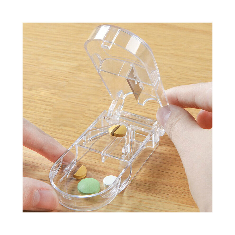 Multicoloured Medicine Box Cutter Subpackages Portable Medicine For 7 Days Slice With Divider For Household Small Mini Organizer Pill Case