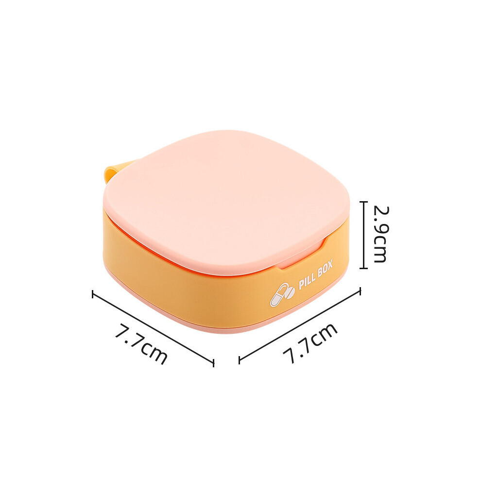 Multicoloured Portable Silicone Mini Dispensing Compartment Storage Box Travel Medicine Pill Box Medical Organizers Supplies Tablet Sealed Box