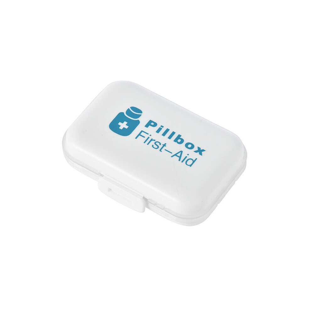 Blue 8 Grid Product Portable Medicine Sealed Box Pp Plastic Mini Pill Box Double Layer Large Capacity Clamshell Sealed Pill Box