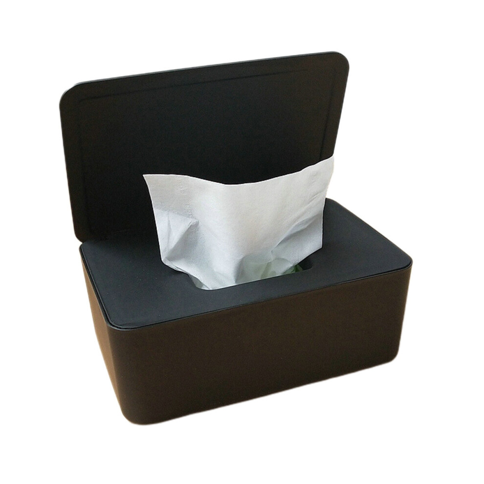 Solid Rectangular Napkin Storage Box Tissue Dispenser for Bathroom Kitchen and Office (Black / / Pink / Gray)-image-OPC-PCG2BCY-NEW
