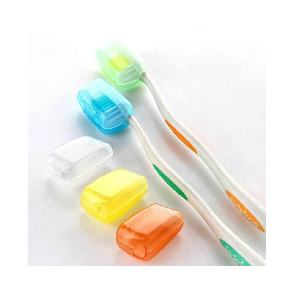 Multicoloured 5Pcs/Lot Travel Camping Protect Toothbrush Head Cleaner Cover Case Box Holder