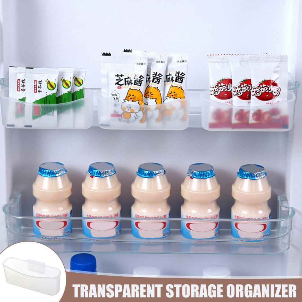 Storage Box with Hook Fridge Shelf Holder Shelf for Condiments Saving Space Refrigerator Transparent Organizer Hanging SUB-image-OPC-PCG2C5Y-NEW
