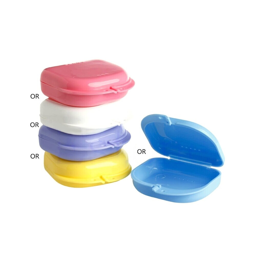 Multicoloured Newly Dental Orthodontic Retainer Denture Storage Case Box Mouthguard Container