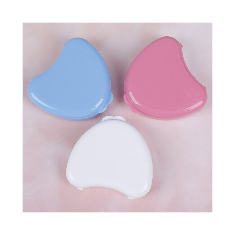 Multicoloured Heart Shape False Teeth Box Storage Case Dental Orthodontic Retainer Box Case For Denture Teeth Mouth Guard Storage