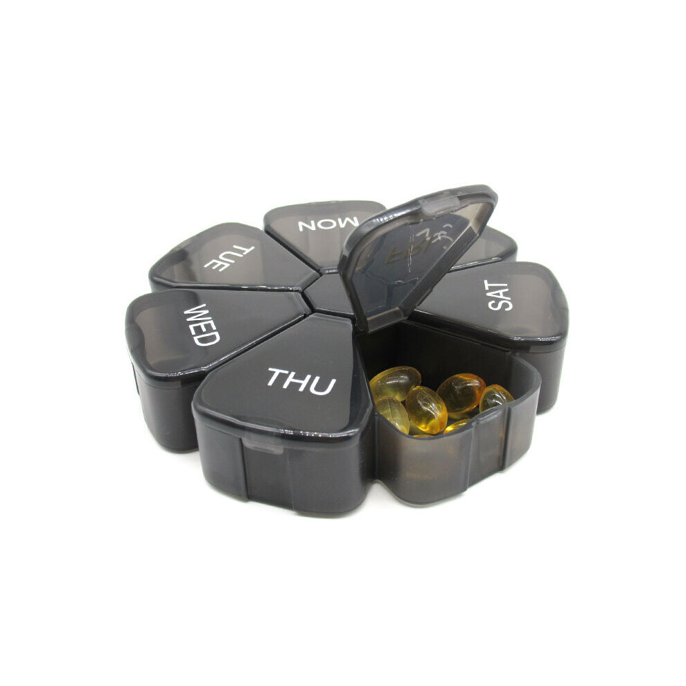 Portable Weekly Pill Box Organiser 7 Pill Box Organizer Muti-Funciton Moisture Proof Portable for Travel Outdoor Indoor