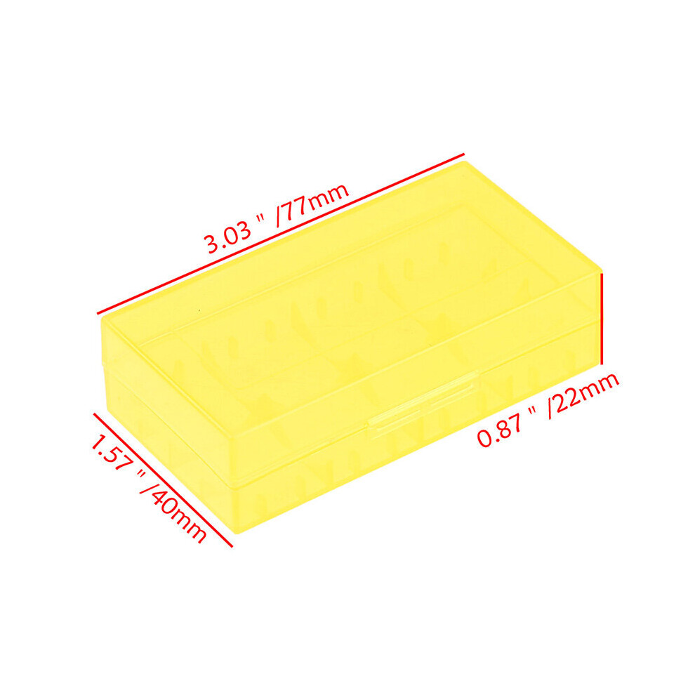 1Pc Plastic Case Holder Storage Box Cover For 18650 16340 17500 Cr123a Box Container Case Organizer Box Random Multicoloured 885666743078