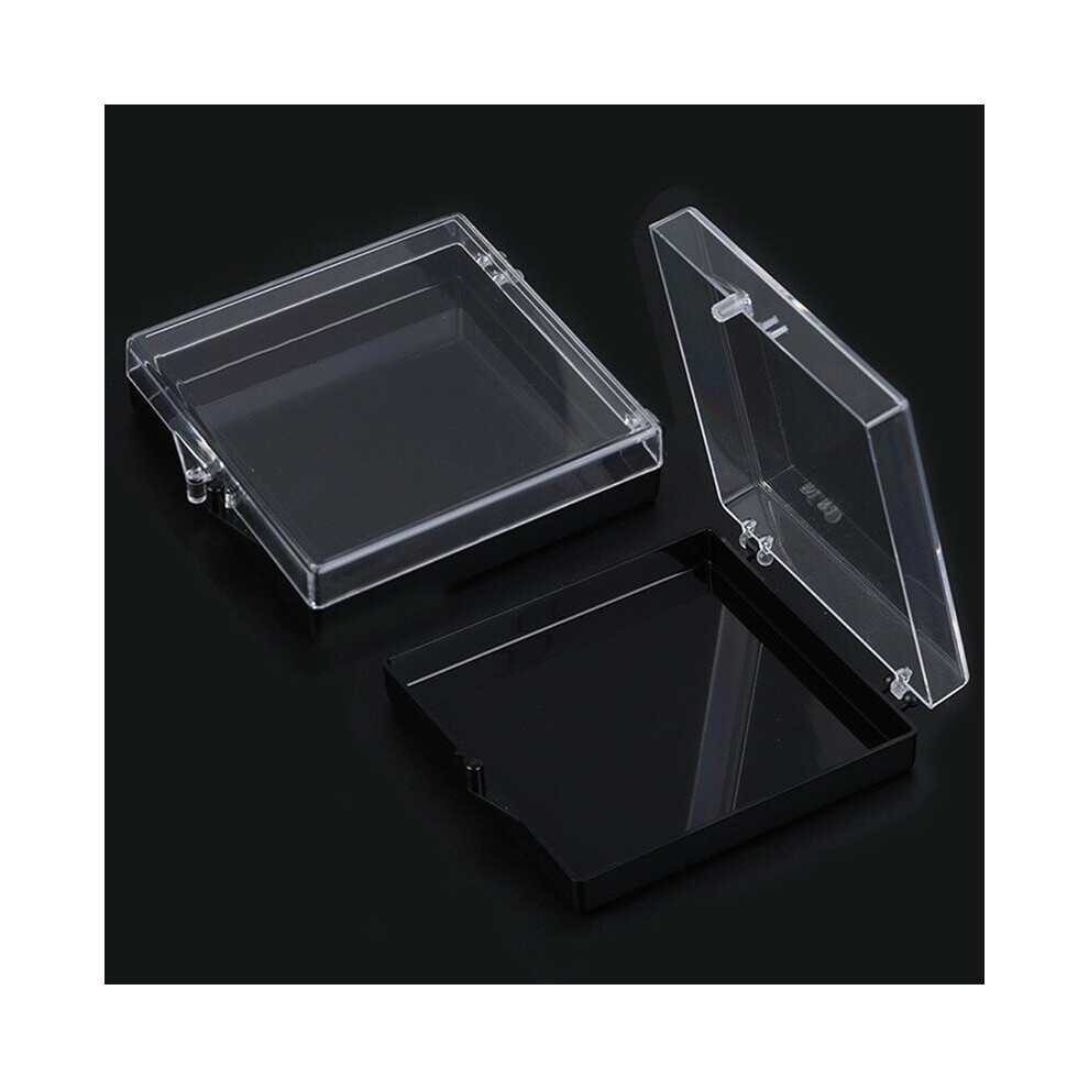 Black 1Pc Nail Art French False Nail Tips Box Rhinestone Jewelry Bead Display Storage Case Organizer Container Manicure Tools