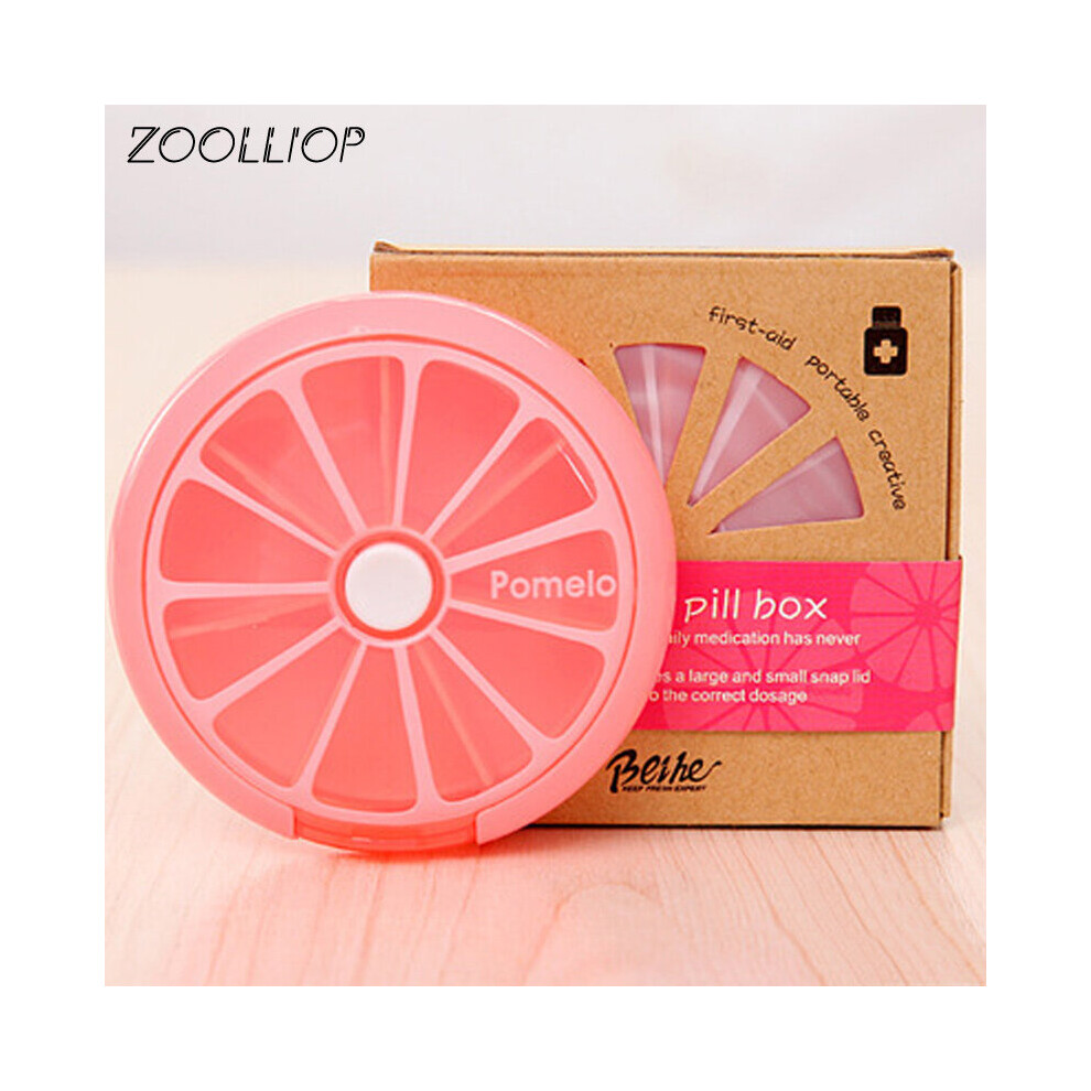 Weekly Rotating Pill Box Travel Pill Case Splitter Pill Organizer Medicine Box Cutter 7 Pill Container Pastillero