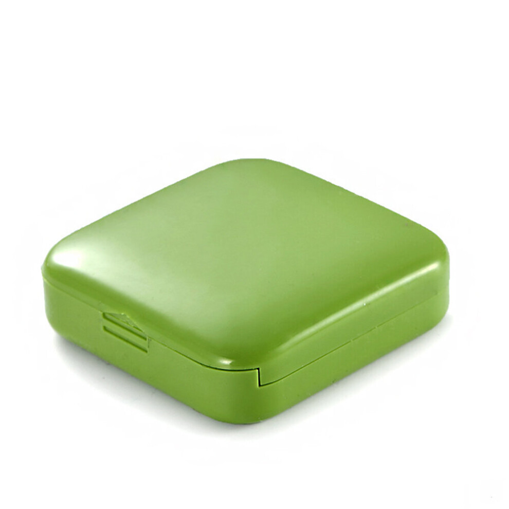 Portable Push-pull Medicine Box Square Mini Two-compartment Medicine Box Dust-proof Storage Pill Box Small Box Store Item