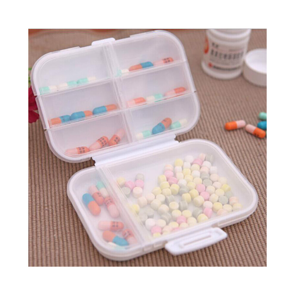 Multicoloured 8 Grids Organizer Container For Tablets Travel Pill Box Small Box For Health Care Tools Portable Container For Medicines