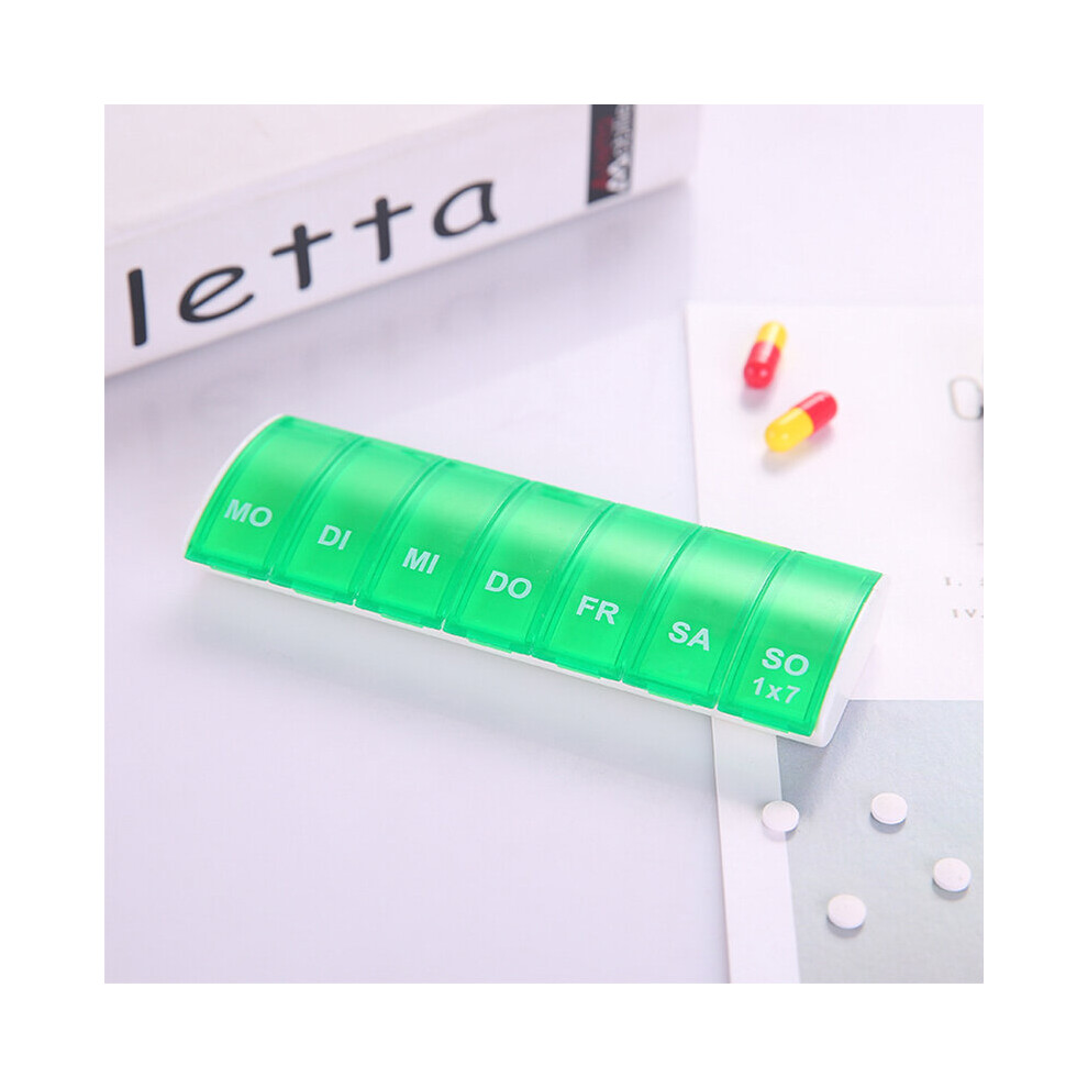 Plastic Pill Box Portable Plastic 7 Days Small Pill Medicine Storage Box Rangement ?????????? Boxes