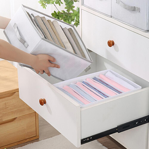 Storage Box Space-saving Storage Basket Fabric Wardrobe Storage Box 1