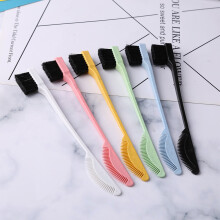 Double-Side Edge Control Hair Comb Eyebrow Brush Face Care Hairdressing Brush Eyebrow Makeup Tool Styling Barber